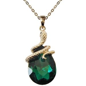18k Snake Pendant Necklace